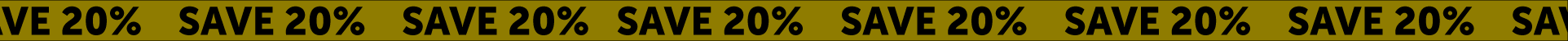 save 20 percent banner